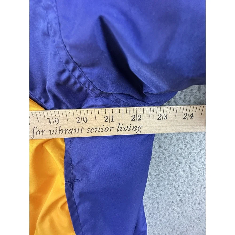 VTG Columbia Hooded Jacket Womens Medium Yellow Blue Black Full Zip Winter Ski